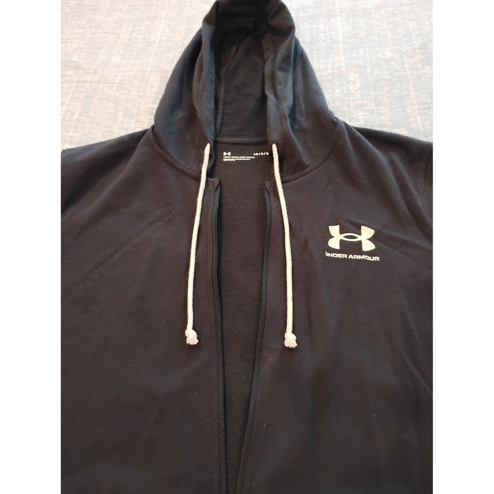 Under Armour Cotton Jacket, Size Large, Navy Blue - Picture 2 of 9